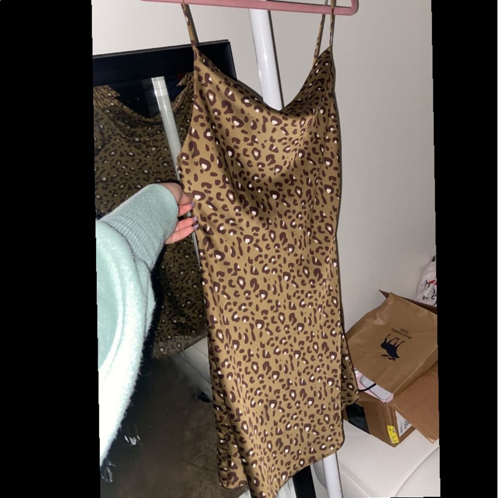 Satin mini dress